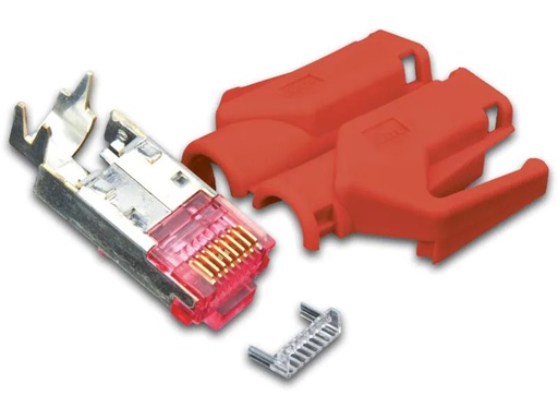 [90152152 1127828] Wirewin Stecker RJ45 Hirose TM31 50 Stück, Rot