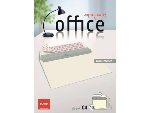 [90152165 240663] ELCO Couvert Office Documento C4 ohne Fenster, 10 Stück