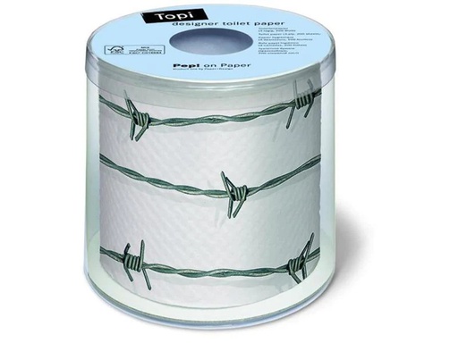 [90152176 541361] Paper + Design Toilettenpapier Barbed wire  Rollen, 3-lagig, Mehrfarbig