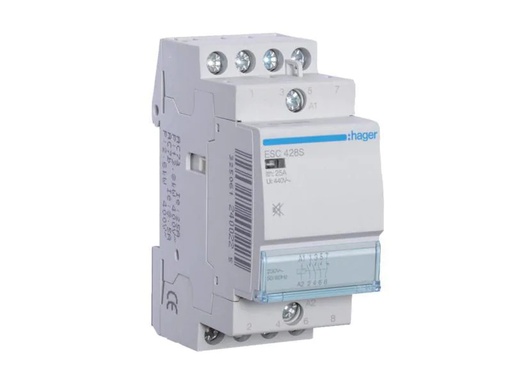 [90152182 889202] Hager Schütze 25A 3S + 1Ö 230 V brummfrei