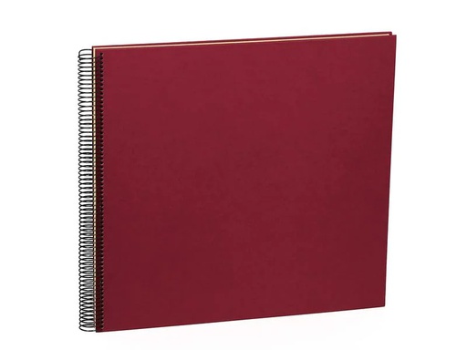 [90015208 1104203] Semikolon Fotoalbum 34.5 x 33.2 cm Bordeaux, 50 cremeweisse Seiten