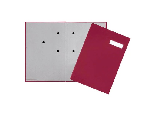 [90152337 649088] Pagna Unterschriftenmappe mit 20 Fächer, Rot