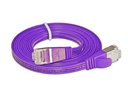 SLIM Slimpatchkabel RJ-45 - RJ-45, Cat 6, STP, 0.25 m, Violett
