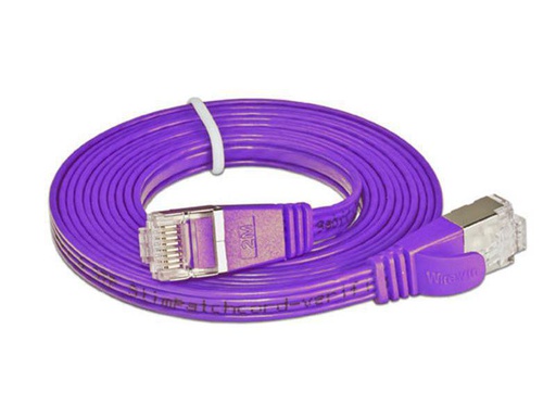 [90152479 314838] SLIM Slimpatchkabel RJ-45 - RJ-45, Cat 6, STP, 0.25 m, Violett