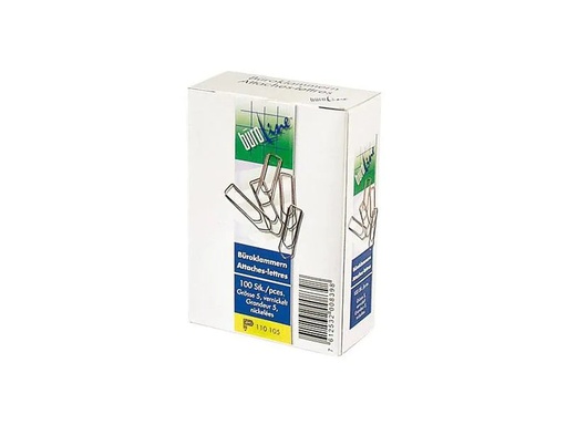 [90152627 1161634] Büroline Büroklammer Gr. 5, 43 mm 1 Pack à 100 Stück