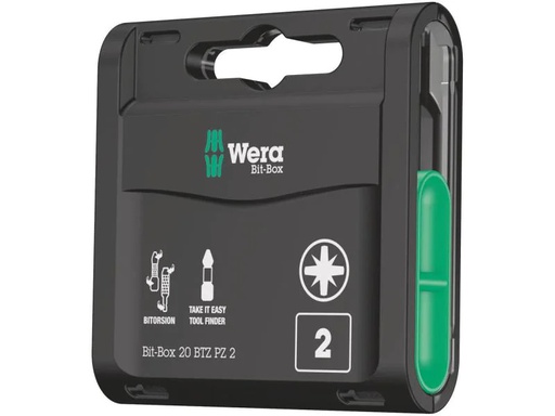 [90015260 770068] Wera Bit-Set 20 BTZ PZ 2 20-teilig