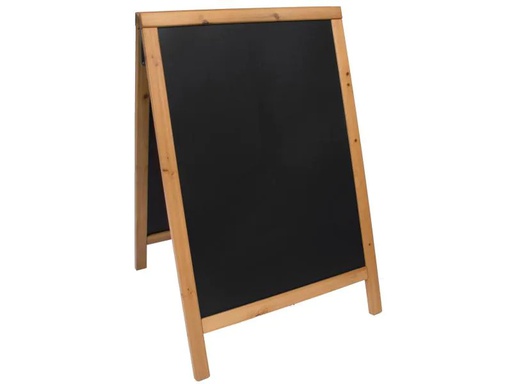 [90152952 734834] Securit Kreidetafel Teak Finish 55 x 85 cm Schwarz/Hellbraun