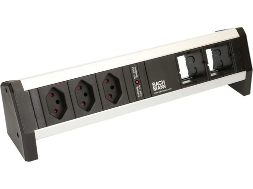 [90153020 252665] Bachmann Tischsteckdosenleiste DESK 1 3x T13, 2x ABD
