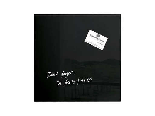 [90153026 295507] Sigel Magnethaftendes Glassboard artverum 30 cm x 30 cm, Schwarz