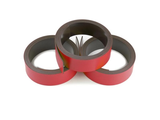 [90153044 279403] supermagnete Magnetband 20 mm x 1 m,  Rot