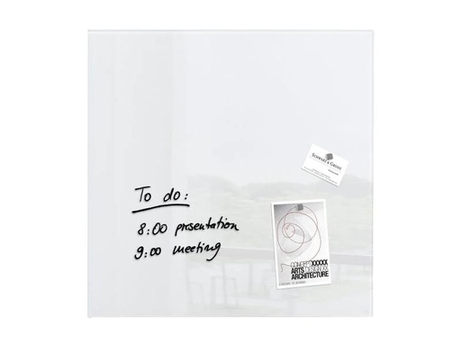 [90153064 295511] Sigel Magnethaftendes Glassboard artverum 48 cm x 48 cm, Weiss