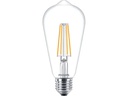 Philips Lampe LEDcla 60W E27 ST64 WW CL ND Warmweiss