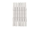 Glorex Holzkleinteile Wäscheklammer, Weiss, 12 Stück