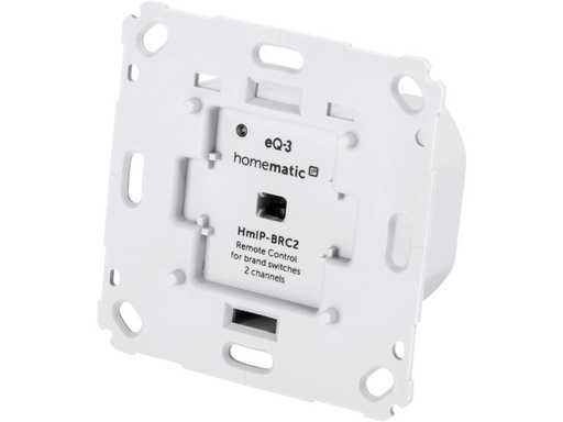 [90153194 786812] Homematic IP Smart Home Funk-Wandsender für Markenschalter - 2-fach