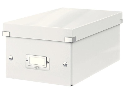 [90153391 370042] Leitz Aufbewahrungsbox 20 DVD-Hüllen, Weiss