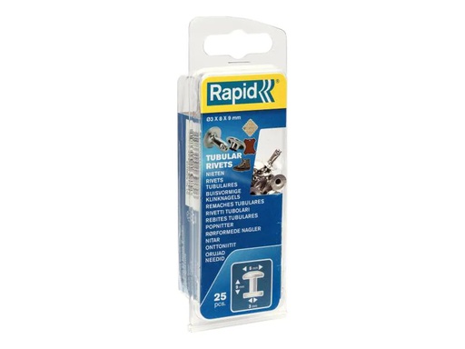 [90153402 870282] Rapid Hohlnieten Ø 8 x 9 mm 25 Stück