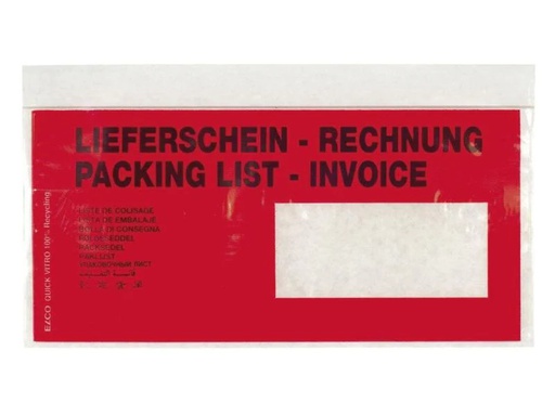 [90153474 205684] ELCO Dokumententasche Quick Vitro C5/6 Fenster rechts, 250 Stück