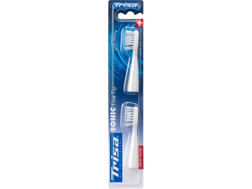 [90153504 433281] Trisa Zahnbürstenkopf Sonic Fine Tip 2 Stück