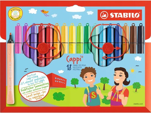 [90153566 1103445] STABILO Cappi, 18 Stück