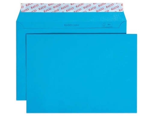 [90153573 1132487] ELCO Couvert Color C5, Keine Fenster, 25 Stück, Blau