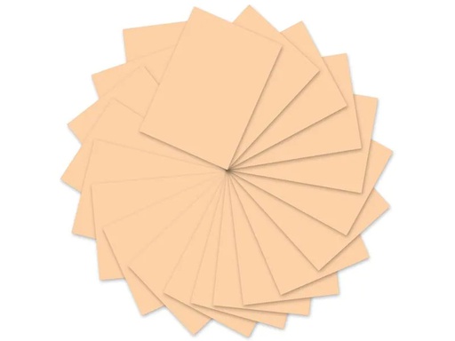 [90153579 578831] URSUS Tonzeichenpapier 50 x 70 cm, 130 g/m², 10 Blatt, Aprikose