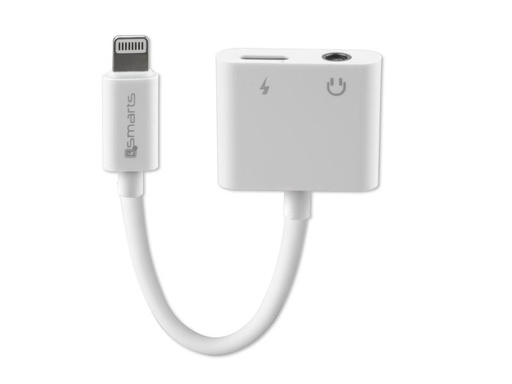 [90153832 1095983] 4smarts Adapter Audio and Charging Splitter -&gt; Lightning &amp; 3.5mm Aux
