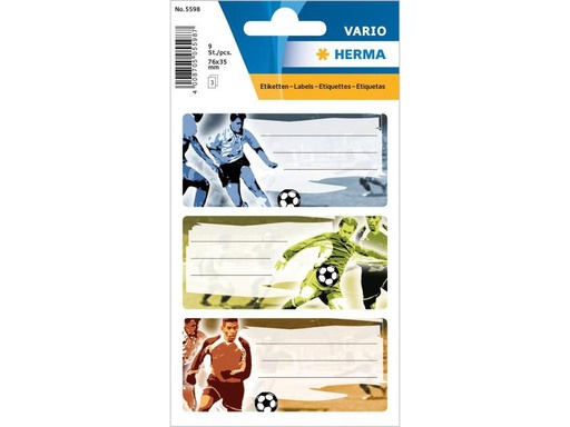 [90153921 1059337] Herma Stickers Schuletiketten Fussball