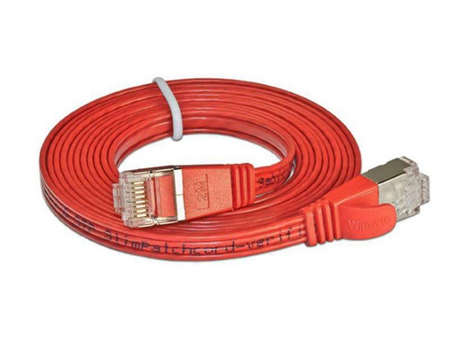 [90153949 314797] SLIM Slimpatchkabel RJ-45 - RJ-45, Cat 6, STP, 0.5 m, Rot