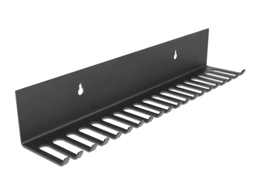 [90153992 1214917] Delock Kabelführungsschiene zur Wandmontage, 318 x 65mm ,Schwarz