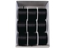 GOLDINA Satinband 3 mm x 10 m, Schwarz