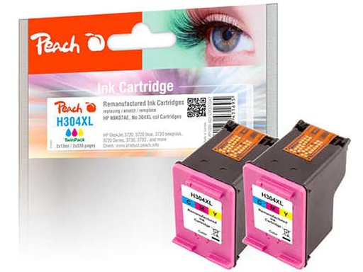 [90154173 1096882] Peach Tinte HP Nr. 304XL (N9K07AE) 2x Color