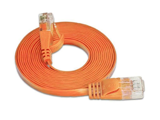 [90154198 413867] SLIM Slimpatchkabel RJ-45 - RJ-45, Cat 6, UTP, 0.15 m, Orange