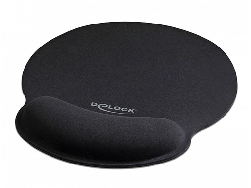 [90154244 1101548] Delock Ergonomische Mausmatte mit Handballenauflage Schwarz