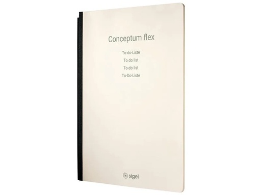 [90154296 1112044] Sigel Notizheft Conceptum flex A4, Kariert, Hellbraun