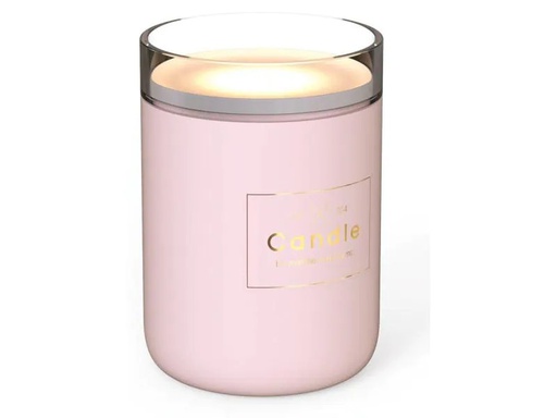 [90154302 1046843] Linuo Mini-Luftbefeuchter Candle GO-204-P Pink