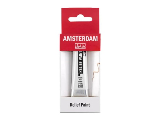 [90154355 1174071] Amsterdam Acrylfarbe Reliefpaint 100 weiss deckend, 20 ml 20 ml, Weiss