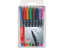 STABILO Folienstift OHPen universal F permanent 8 Stück, Mehrfahrbig