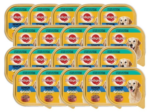 [90154463 564161] Pedigree Nassfutter Senior mit Kalb &amp; Geflügel, 20 x 300 g