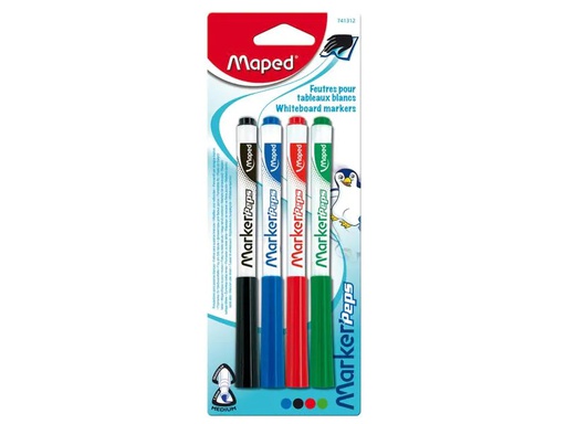 [90001521 683358] maped Whiteboard-Marker 4 Stück
