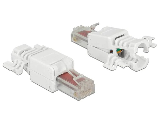 [90154581 756289] Delock Stecker RJ45 Cat.6 UTP 2 Stück, Weiss