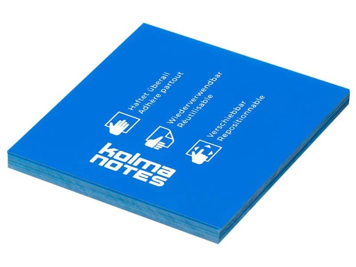 [90154654 830645] Kolma Notizzettel NOTES 76 x 76 mm Blau, 100 Blatt