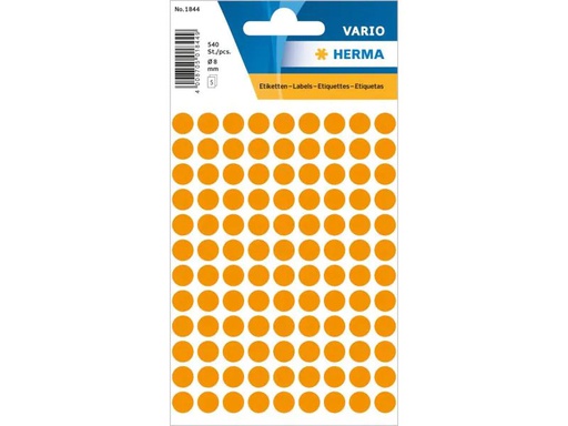 [90154779 1093022] Herma Stickers Klebepunkte Vario Ø 8 mm, Neonorange