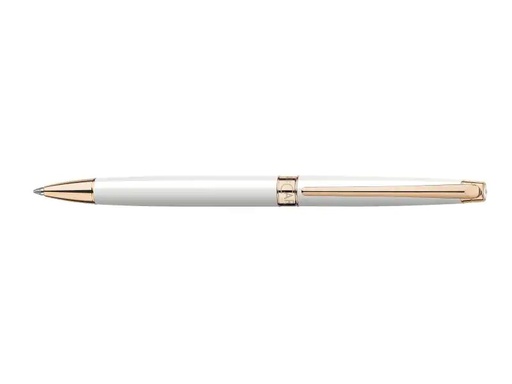 [90015481 649370] Caran d'Ache Kugelschreiber Léman Slim Weiss Roségold