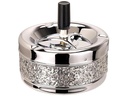 Dameco Aschenbecher mit Schleuderdeckel, Silber