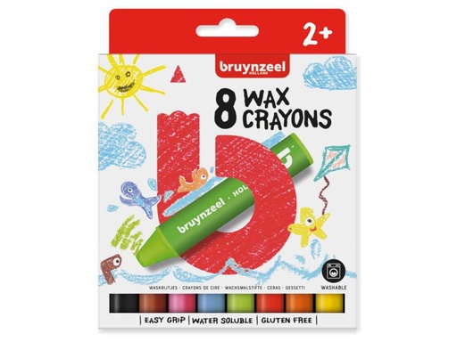 [90155110 995822] Bruynzeel Wachsmalstifte 8er-Set, Mehrfarbig
