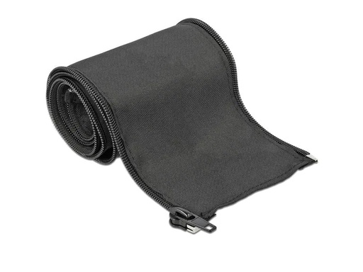 [90155181 1133385] Delock Kabelschlauch 1 m x 35 mm, mit Reissverschluss Schwarz