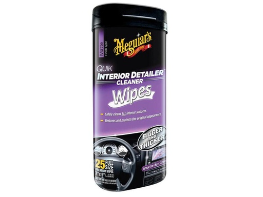 [90155235 426651] Meguiar's Reinigungstücher-Set Interior Detailer Wipes 25 Stück