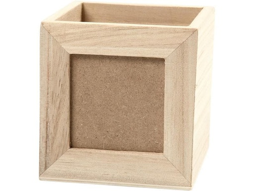 [90155312 656853] Creativ Company Holzartikel Stiftehalter mit Fotorahmen