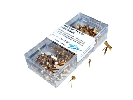 [90155480 852525] WEDO Rundkopfklammer 18/16/12 mm 240 Stück