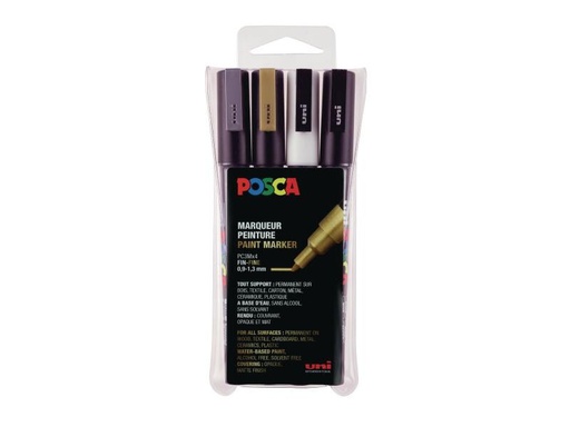 [90155542 860768] Uni Permanent-Marker 0.9 mm - 1.3 mm, Mehrfarbig